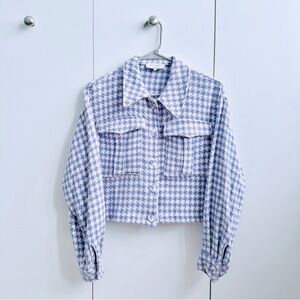 Opullence Paris Zelda Houndstooth Lilac Jacket